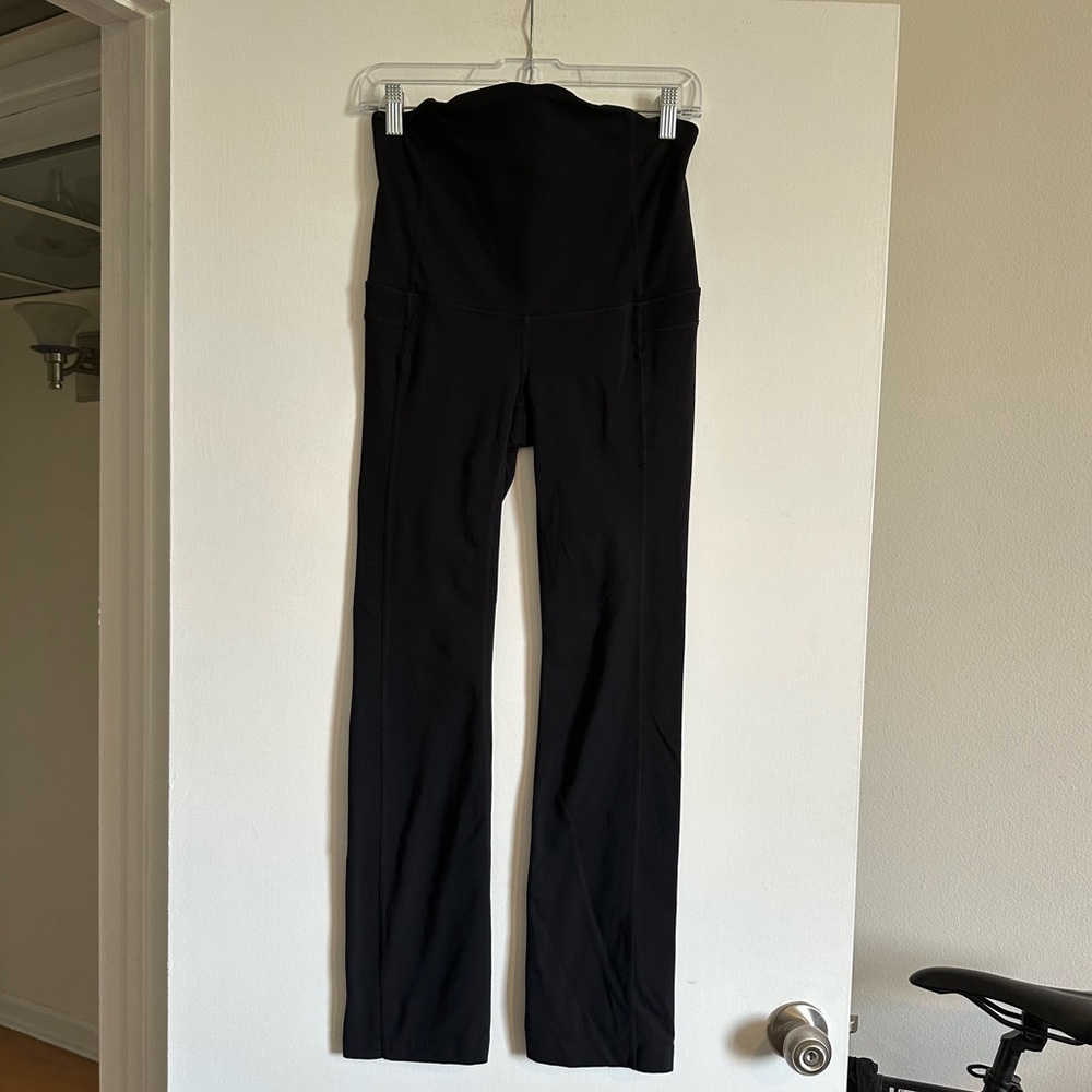 Athleta Black Maternity Bootcut Athletic Loungewear Comfy Pants size Small EUC - Picture 6 of 8